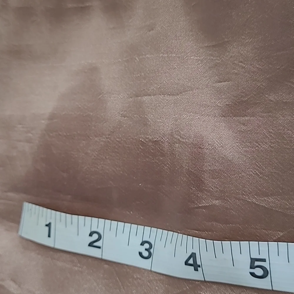 Elegant Antique Gold/Bronze Tone Curtains Set Of 4 Panels With Ties. - Picture 4 of 6